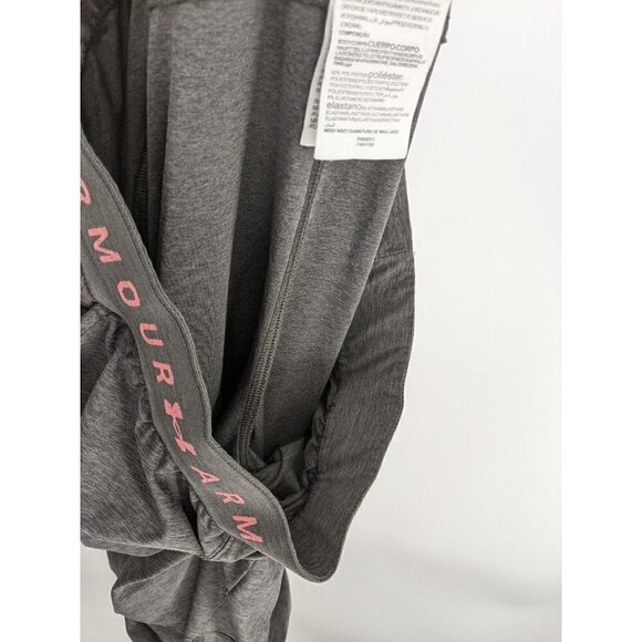 Under Armour UA Active Wear Cropped Pants Womens Large Gray Lightweight Stretch - Picture 4 of 7
